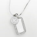 【送料無料】 ロゴアート レディース ネックレス・チョーカー・ペンダントトップ アクセサリー LogoArt Boston Red Sox Sterling Silver Cubic Zirconia Logo Dog Tag Pendant Silver