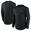 【送料無料】 ファナティクス メンズ Tシャツ トップス Men's Fanatics Black Tennessee Titans Blackout Long Sleeve T-Shirt Ttn Black