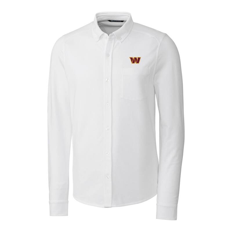 カッターアンドバック メンズ トップス Tシャツ ダウン Men's Cutter & Buck White Washington Command..