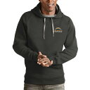 【送料無料】 アンティグア メンズ Tシャツ トップス Men's Antigua Charcoal Los Angeles Chargers Logo Victory Pullover Hoodie Chg Charco