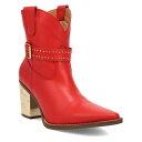 【送料無料】 ディンゴ レディース ブーツ・レインブーツ シューズ Dingo Milano Women's Leather Ankle Boots Red