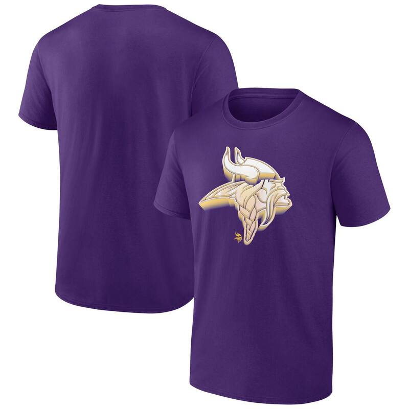 【送料無料】 アンブランデッド メンズ Tシャツ トップス Men's Purple Minnesota Vikings Chrome Dimension T-Shirt Mvk Purple(4)