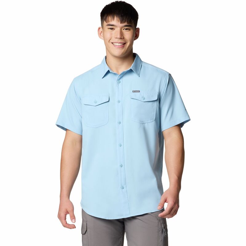 【送料無料】 コロンビア メンズ Tシャツ トップス Big & Tall Columbia Utilizer Button-Down Shirt Ripple Blue