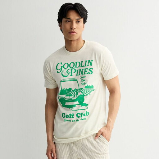 【送料無料】 ライセンス キャラクター メンズ Tシャツ トップス Men's Goodlin Pines Golf Club Graphic Tee Tofu 【送料無料】 ライセンス キャラクター メンズ Tシャツ トップス Men's Goodlin Pines Golf Club Graphic Tee Tofu