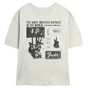 【送料無料】 ライセンス キャラクター レディース Tシャツ トップス Juniors' Fender The Most Imitated Guitars In...
