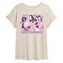 【送料無料】 ディズニー レディース Tシャツ トップス Disney Princess Juniors' Create Your World Oversize...