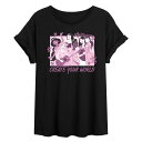 【送料無料】 ディズニー レディース Tシャツ トップス Disney Princess Juniors' Create Your World Oversize...