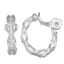 【送料無料】 ネーピア レディース ピアス・イヤリング アクセサリー Napier Silver Tone Cubic Zirconia Social Hoop Clip-On Earrings Silver Tone