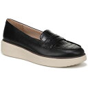 【送料無料】 ライフストライド レディース スリッポン・ローファー シューズ LifeStride Chelsea Women's Moc Toe Slip-On Loafers Black Croc