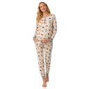 【送料無料】 クドルドッズ レディース ナイトウェア アンダーウェア Maternity Cuddl Duds Cozy Long Sleeve Henley ...