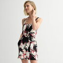 【送料無料】 ナインウェスト レディース ワンピース トップス Women's Nine West Patch Pocket Romper Pink Modern Poppy