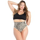 【送料無料】 メモイ レディース パンツ アンダーウェア Women's High-waisted Shaping Thong Beige Animal Cra...