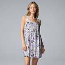 【送料無料】 ヴェラウォン レディース ナイトウェア アンダーウェア Women's Simply Vera Vera Wang Woven Chemise S...