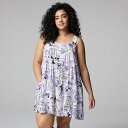 【送料無料】 ヴェラウォン レディース ナイトウェア アンダーウェア Plus Size Simply Vera Vera Wang Woven Chemise...