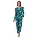 【送料無料】 クドルドッズ レディース ナイトウェア アンダーウェア Petite Cuddl Duds Cozy Long Sleeve Henley Paj...