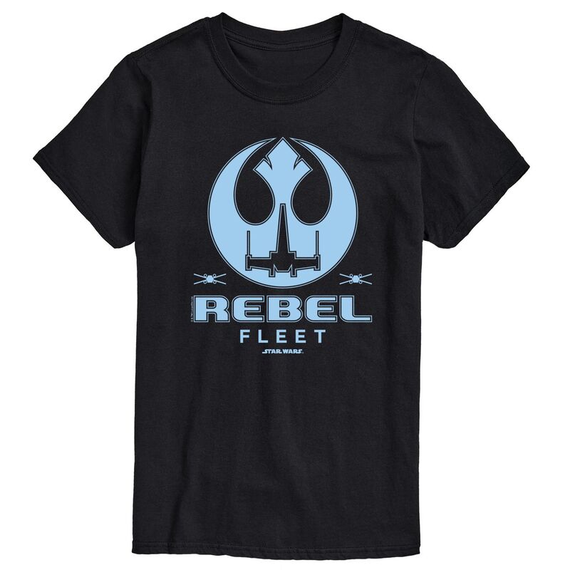 【送料無料】 スター ウォーズ メンズ Tシャツ トップス Men's Star Wars Rebel Fleet Flight Patch Graphic Tee Black
