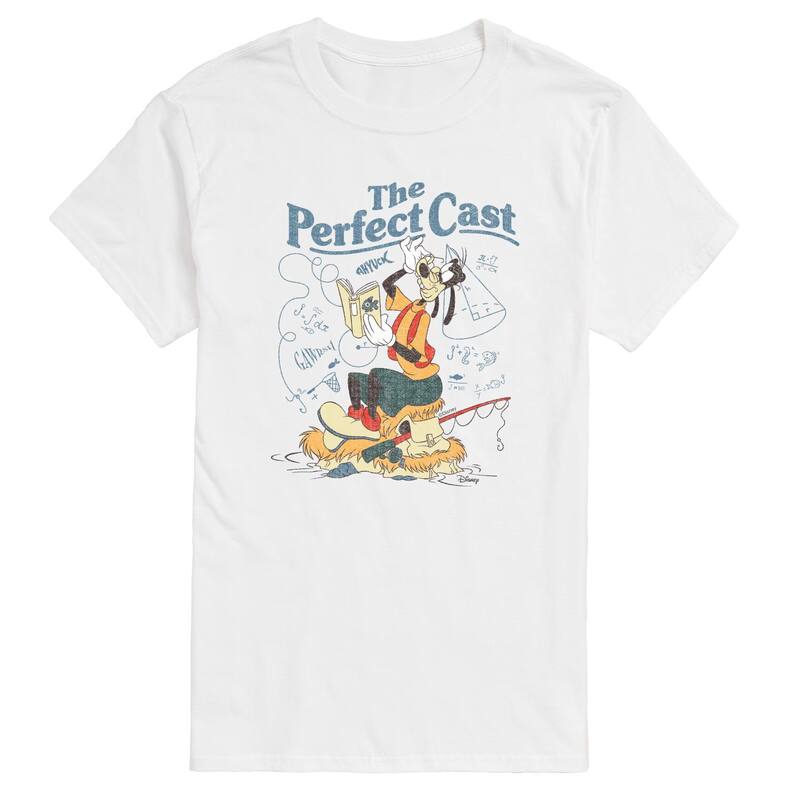 【送料無料】 ディズニー メンズ Tシャツ トップス Disney's A Goofy Movie Men's The Perfect Cast Graphic Tee White