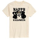 【送料無料】 ライセンス キャラクター メンズ Tシャツ トップス Big & Tall Happy Y'alloween Cowboy Ghost Short Sleeve Graphic Tee Cream