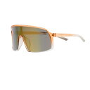 【送料無料】 Tek Gear レディース サングラス・アイウェア アクセサリー Women's Tek Gear 132mm Polarized Semi-Rimless Shield Sunglasses Peach