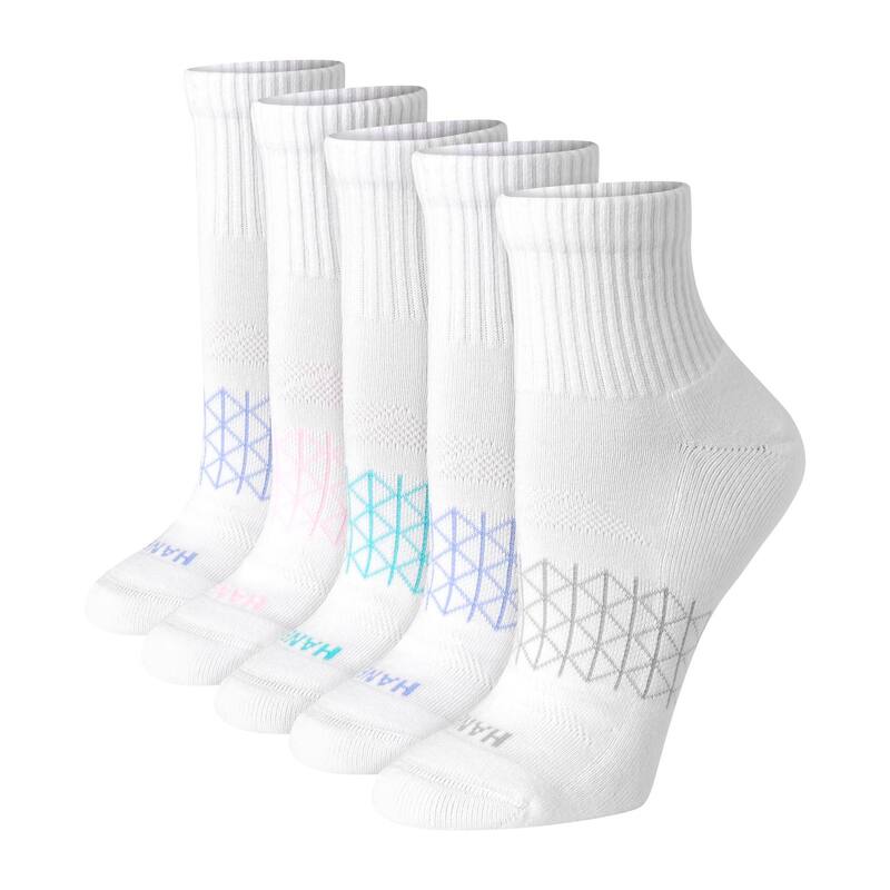 【送料無料】 ヘインズ レディース 靴下 アンダーウェア Women's Hanes 5-Pack Ultimate Absolute Acti..