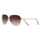 【送料無料】 ソノマ レディース サングラス・アイウェア アクセサリー Women's Sonoma Goods For Life 60mm Metal Rimless Aviator Sunglasses Rose Gold