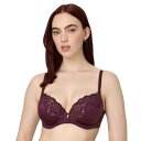 【送料無料】 メイデンフォーム レディース ブラジャー アンダーウェア Maidenform Comfort Devotion Your Lift Underwire Bra DM1195 Red With Purple