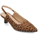 【送料無料】 ジャーニー レディース パンプス シューズ Journee Paulina Women's Slingback Heels Leopard Cam...