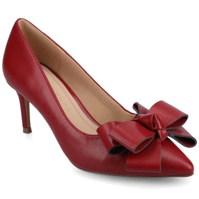 ジャーニー レディース シューズ パンプス ヒール Journee Crystol Women's Heels Cranberry Pu