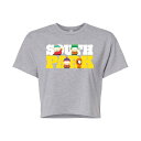 【送料無料】 ライセンス キャラクター レディース Tシャツ トップス Juniors' South Park Logo Cropped Tee Gray