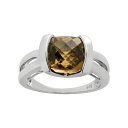 【送料無料】 アンブランデッド レディース リング アクセサリー Smoky Quartz Sterling Silver Ring Brown