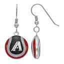 【送料無料】 ロゴアート レディース ピアス・イヤリング アクセサリー LogoArt Sterling Silver Arizona Diamondbacks Enameled Baseball Earrings Sterling Silver