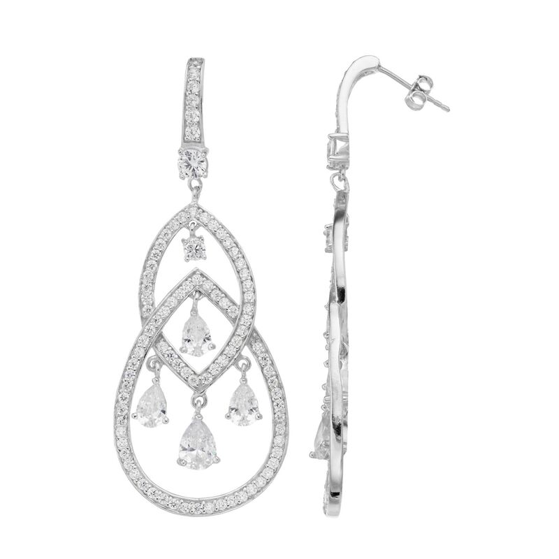 ReVida ŷԾŹ㤨֥֥ǥå ǥ ꡼ ԥ Unbranded Sterling Silver Cubic Zirconia Double Teardrop Chandelier Earringsterling СפβǤʤ26,980ߤˤʤޤ