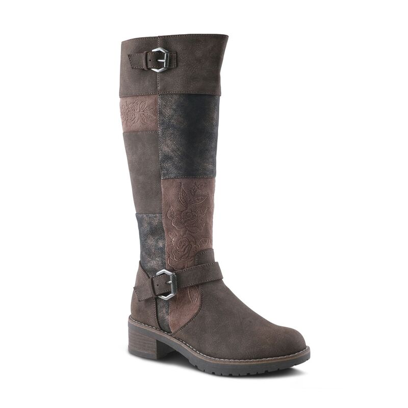 【送料無料】 パトリシア レディース ブーツ・レインブーツ シューズ Patrizia Collage Women's Knee-High Boots Brown Multi
