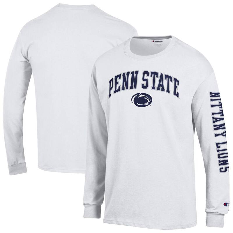 ReVida ŷԾŹ㤨̵֡ ԥ  T ȥåץ Men's Champion White Penn State Nittany Lions Arch Over Logo 2-Hit Long Sleeve T-Shirt Pst WhiteפβǤʤ10,980ߤˤʤޤ