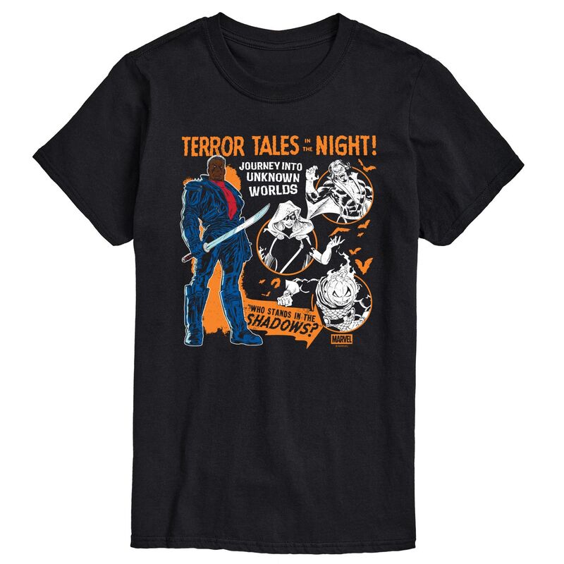 マーベル メンズ トップス Tシャツ トール グラフィック Big & Tall Marvel Blade Terror Tales In The Night Short Sleeve Graphic Tee Black ブラック