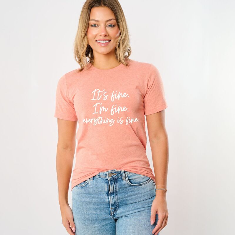 Simply Sage Market レディース トップス Tシャツ Simply Sage Market It's Fine I'm Fineverything Is Fine Short Sleeve Tee Sunset セージ