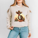 【送料無料】 Simply Sage Market レディース Tシャツ トップス Simply Sage Market Turkey Bird Western Sweatshirt Dust