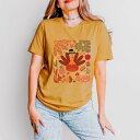 【送料無料】 Simply Sage Market レディース Tシャツ トップス Simply Sage Market Turkey Boho Short Sleeve Tee Mustard
