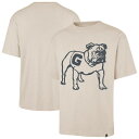 【送料無料】 フォーティセブンブランド メンズ Tシャツ トップス Men's '47 Cream Georgia Bulldogs Ravine Foundation T-Shirt Uga Beige