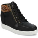 【送料無料】 ジャーニー レディース スニーカー シューズ Journee Clarity Women's Comfort Wedge Sneakers Leo...