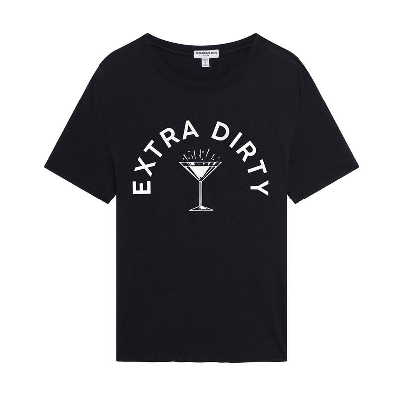 【送料無料】 アンブランデッド レディース Tシャツ トップス Juniors' Suburban Riot Extra Dirty Loose Fit Graphic Tee Black