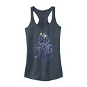 【送料無料】 ライセンス キャラクター レディース Tシャツ トップス Juniors' Marvel Blue Hue Women Avengers Logo Tank Top Indigo