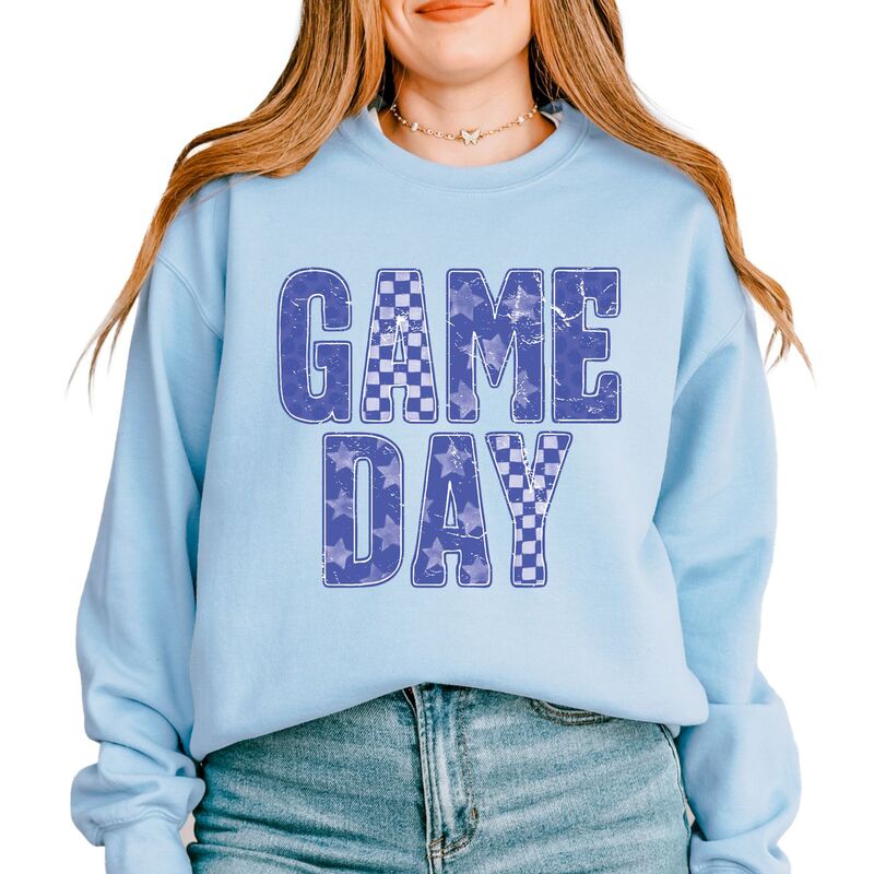 ReVida ŷԾŹ㤨̵֡ Simply Sage Market ǥ T ȥåץ Game Day Blue Checkered - Womens Sweatshirt Light BlueפβǤʤ12,480ߤˤʤޤ