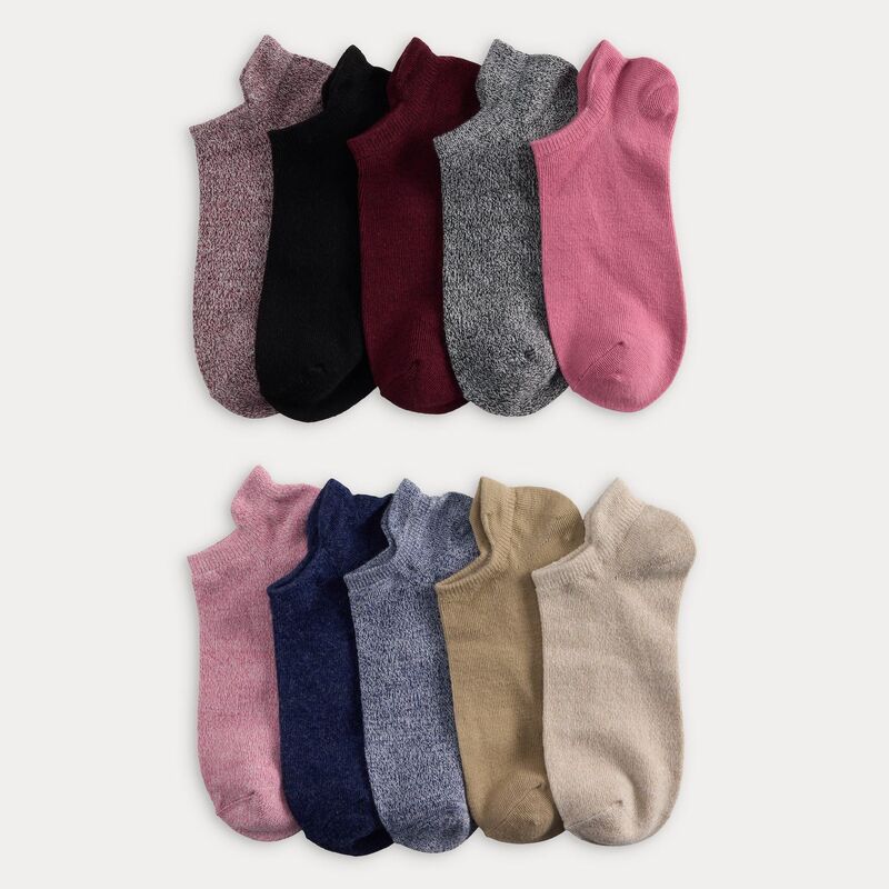 ソノマ レディース アンダーウェア 靴下 ニット Women'sonoma Goods For Life 10-pk. Knitab No-Show Socks Blue ブルー