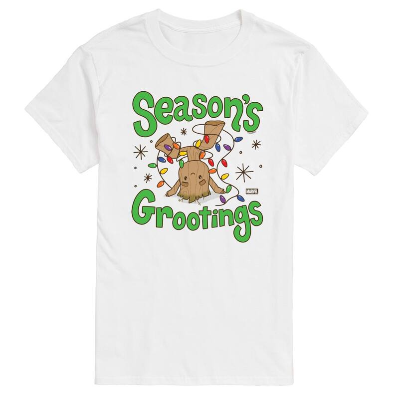 アニメキャラクター メンズ トップス Tシャツ グラフィック Licensed Character Men's Guardians Of The Galaxy Grootings Graphic Tee White ホワイト