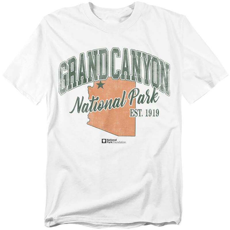 アニメキャラクター メンズ トップス Tシャツ トール グラフィック Licensed Character Big & Tall Grand Canyonational Park Graphic Tee White ホワイト