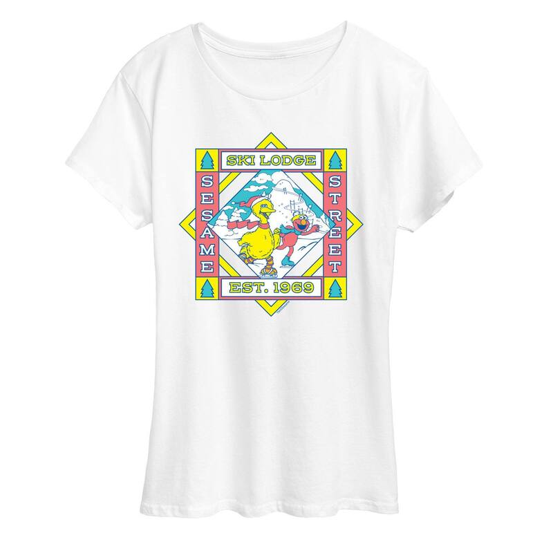 アニメキャラクター レディース トップス Tシャツ グラフィック Licensed Character Women'sesame Stre..