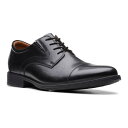 【送料無料】 クラークス メンズ オックスフォード シューズ ClarksR Whiddon Cap Men's Leather Dress Shoes Bla...