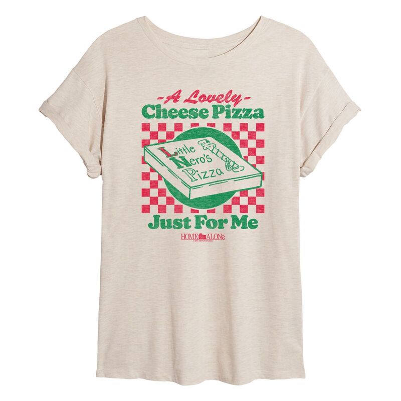 アニメキャラクター レディース トップス Tシャツ Licensed Character Juniors' Home Alone A Lovely C..