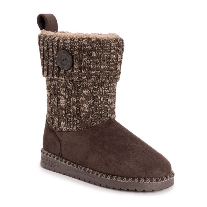 ムクルクス レディース シューズ ブーツ・レインブーツ ニット MUK LUKS Janet Women's Knit Winter Boots Java